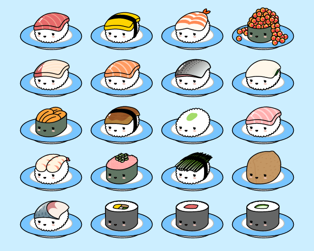 寿司ゆき Sushiyuki ゆるふわお寿司のlineスタンプ